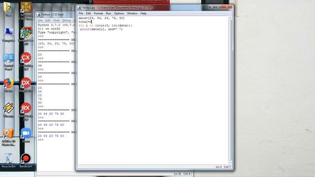 Algorithm and Programming using Python - for looping statement and ArrayList смотреть онлайн