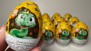 Шоколадные яйца со змейками из Пятерочки