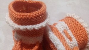 Пинетки спицами. Вязание для начинающих.