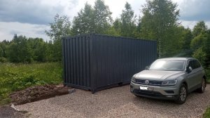 Морской контейнер.Временная тропинка.Участок с нуля.Часть №3.