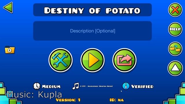 Мой первый уровень в Geometry Dash | Destiny of potato by Soveldos | Geometry Dash смотреть онлайн