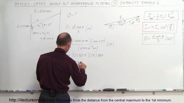 Physics 60 Optics: Double Slit Interference (13 of 25) Find Phase Differemce Between 2 Rays смотреть онлайн