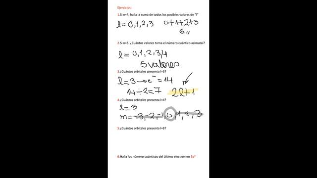 aula 1 química número cuántico spin y ejercicios UU 21AGO 10 07AM смотреть онлайн
