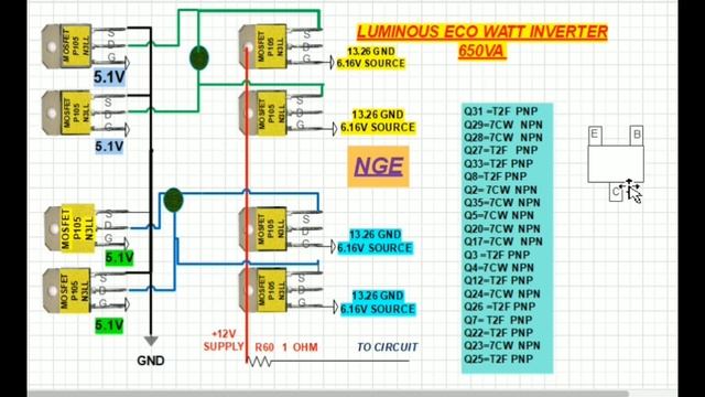 LUMINOUS 650 ECO WATT INVERTER MOSFET BURST REPAIR TRICKS смотреть онлайн