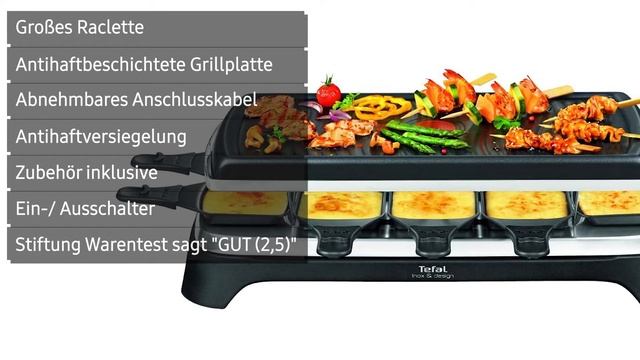 Tischgrill Tefal Raclette Ambiance (RE4588) | Deutsch смотреть онлайн
