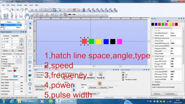 Ezcad3 Tutorial-How to engraving color on metal by laser marking machine 2.5d смотреть онлайн