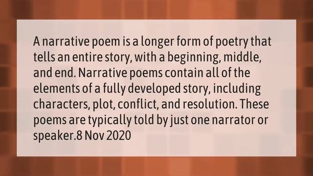 What are the types of narrative poetry? смотреть онлайн