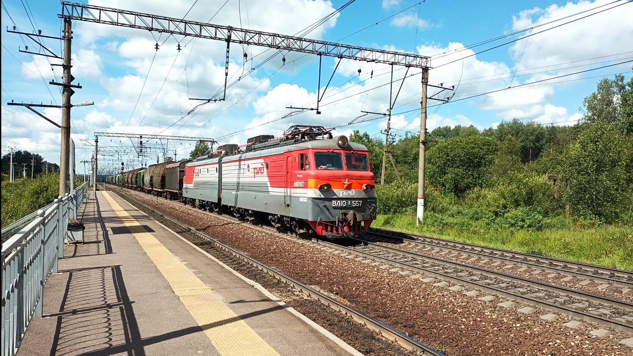 Подвижной состав на Северном ходу. Платформа 3 км. Современные и не очень локомотивы. Часть 2 смотреть онлайн