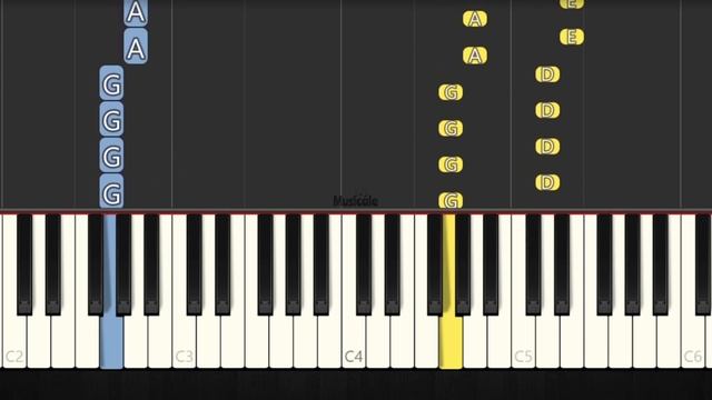 GEOMETRY DASH LEVEL 1 - Stereo Madness - EASY PIANO TUTORIAL смотреть онлайн