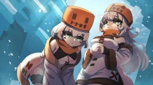 Стив и снеговик / майнкрафт аниме / Minecraft anime