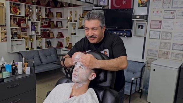 ASMR BARBER BLISS: HEAD, EAR, FACE MASSAGE AND CARE & ZAZA MACHINE SHAVE @asmrundercutbs