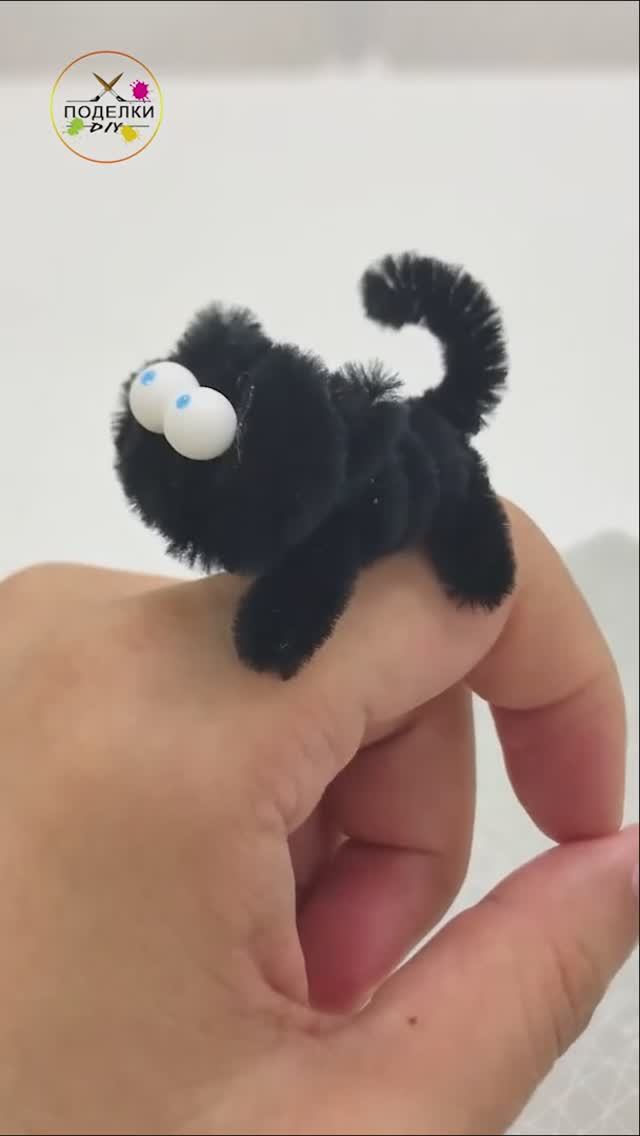 Как сделать Кошку из синельной проволоки смотреть онлайн