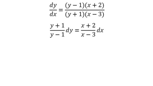 Calculus Help: Separable Differential Equations - dy/dx=(xy+2y-x-2)/(xy-3y+x-3) - Techniques смотреть онлайн
