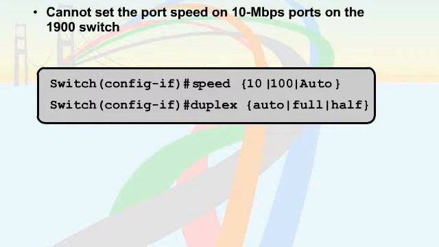 356 31 Ethernet Switch Configuration 08 Port Speed Module смотреть онлайн