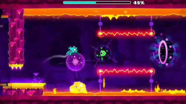 С первой попытки прохожу карту FINGERDASH. Geometry Dash смотреть онлайн
