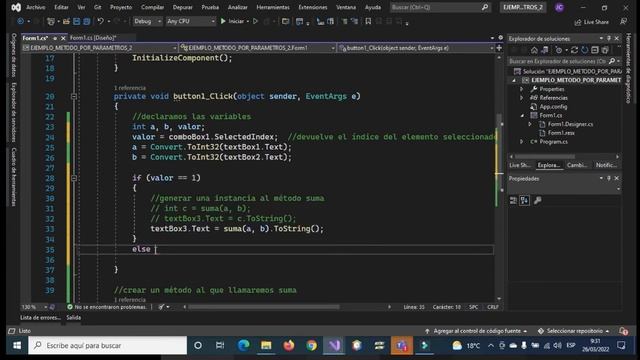 16-EJEMPLO 2 MÉTODOS POR PARÁMETROS EN C# 2022 смотреть онлайн