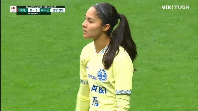 ¡GOL DEL AME! Alison González anota el primero | Toluca 0-1 América | CL2023 Femenil - J17 | TUDN смотреть онлайн
