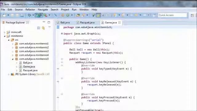 Adding the sprite "racquet". Java Game Programming for Beginners 5 смотреть онлайн