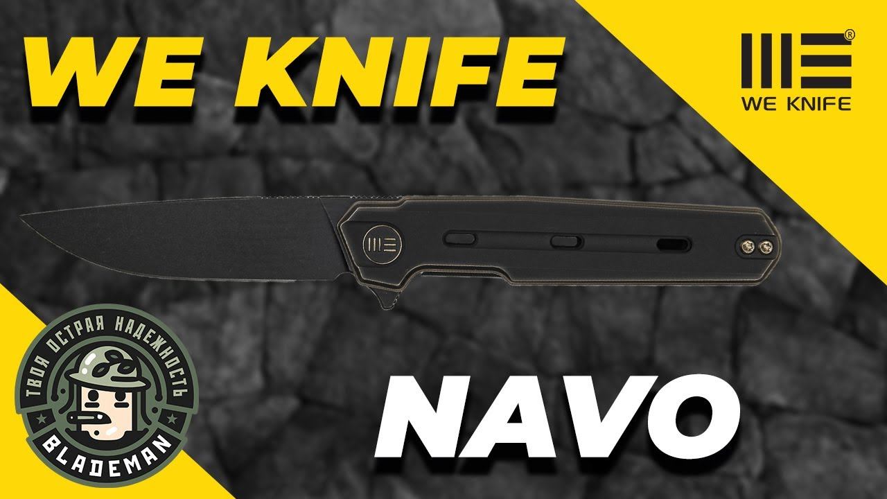 Нож WE Knife Navo CPM 20CV Titanium Bronze