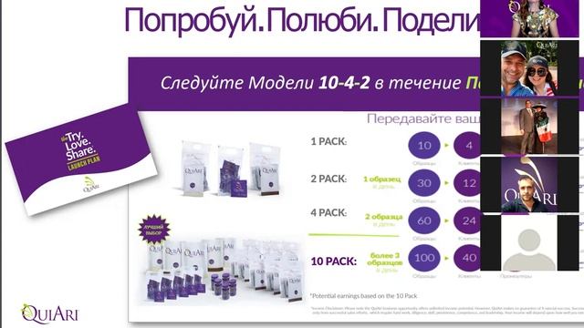 Презентация бизнеса компании Quiari с двумя историями в конце презентации! смотреть онлайн