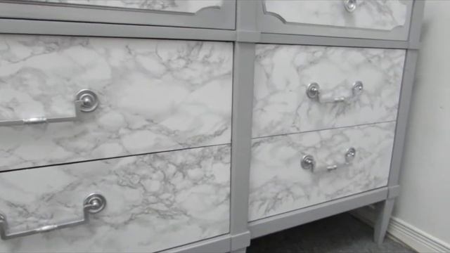DIY peel and stick MARBLE DRESSER смотреть онлайн