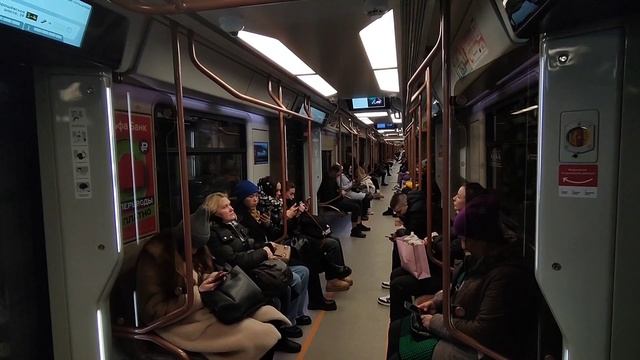 БКЛ и Рублёво-Архангельская линии метро. Савёловская - Деловой Центр. Съезд по ССВ за Хорошёвской. смотреть онлайн