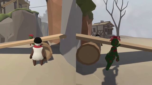 Couch Coop - Windmill of DOOM - Human Fall Flat Co-op (Part 4) смотреть онлайн