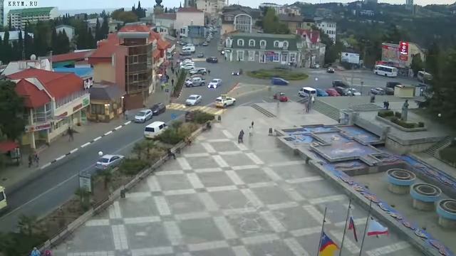 Вебкамера "Площадь Советская". Запись 05.10.2017 18:00:03 смотреть онлайн