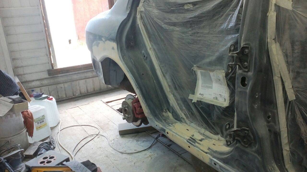 Хёндай Соната Этап шпатлевания Часть 6 смотреть онлайн