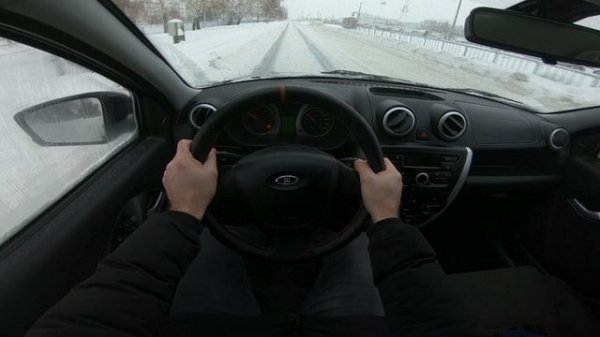 2017 LADA GRANTA SPORT 1.6L (114HP) POV CITY DRIVING