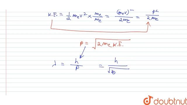Calculate the energy of an electron having de-Broglie wavelength 5500Å. смотреть онлайн