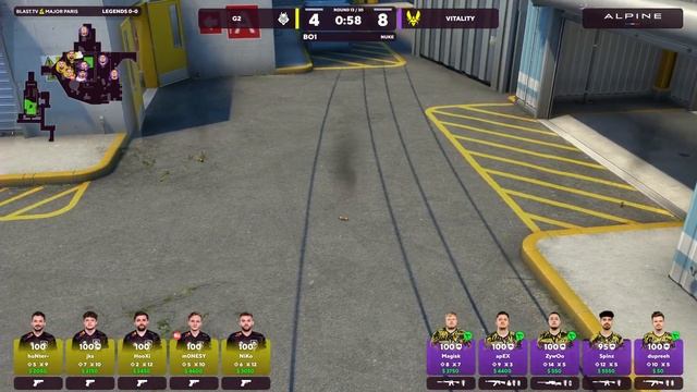 The decoy major - the decoy wall | BLAST.tv Major Paris 2023 - G2 vs Vitality смотреть онлайн
