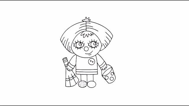 Домовенок Кузя Рисуем Раскраски смотреть онлайн