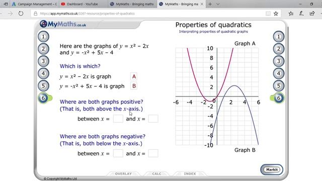 Properties of Quadratics/How to find a positive/negative Point in quadratic graph смотреть онлайн