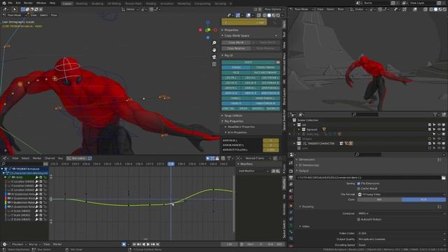 Character intro animation in Blender - Spline and polishing full process смотреть онлайн