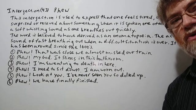 English Tutor Nick P Interjection (43) Phew - Origin смотреть онлайн