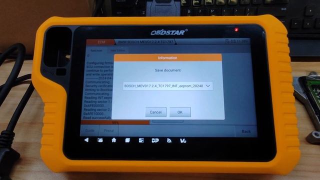 OBDSTAR X300 Classic G3 read BMW MEVD17.2.4 ECU(EEPROM,Flash,ISN code) смотреть онлайн