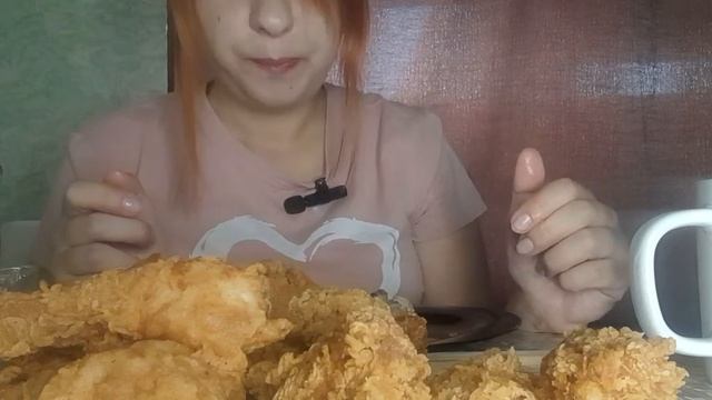 ASMR MUKBANG I сочная и хрустящая курочка KFC,квашеная капуста смотреть онлайн