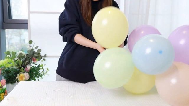 Macaron Rainbow Balloons For Girls | Pastel Rainbow Baby Shower Birthday Party Decorations смотреть онлайн