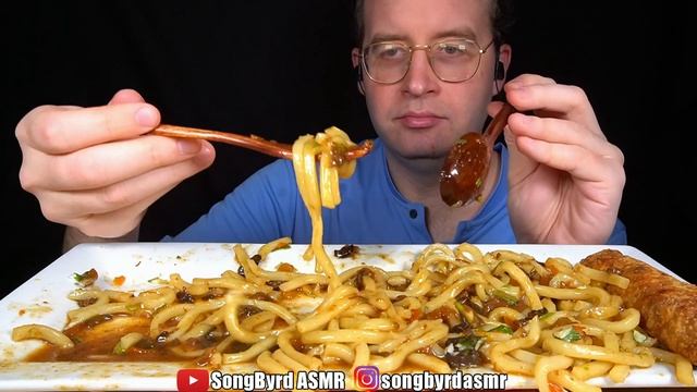 ASMR BULGOGI UDON NOODLES MUKBANG (No Talking) EATING SOUNDS смотреть онлайн