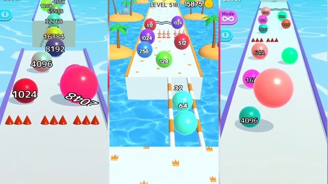 MAX LEVELS - Ball Run 2048 Merge Number vs Ball Run Infinity vs 2048 Runner Balls #cutiepie22yt смотреть онлайн