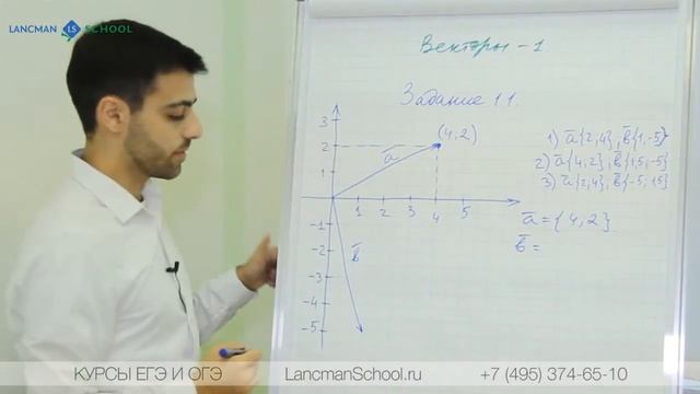 Математика. Векторы. Часть 4. [Курсы ЕГЭ/ОГЭ] | LancmanSchool смотреть онлайн