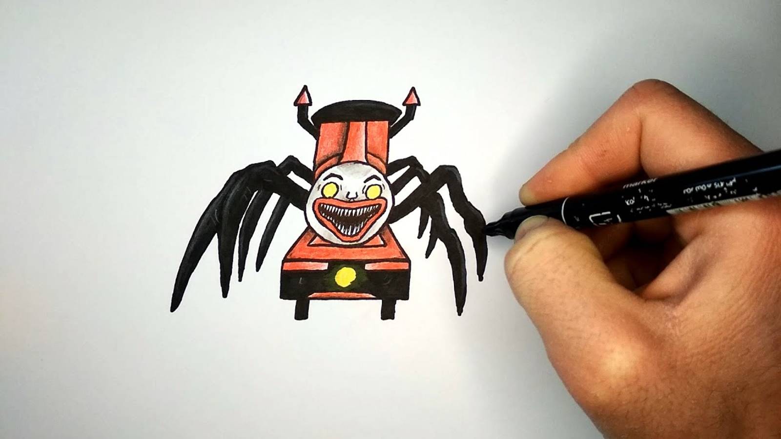 Как нарисовать Чу Чу Чарльза из игры Choo Choo Charles смотреть онлайн