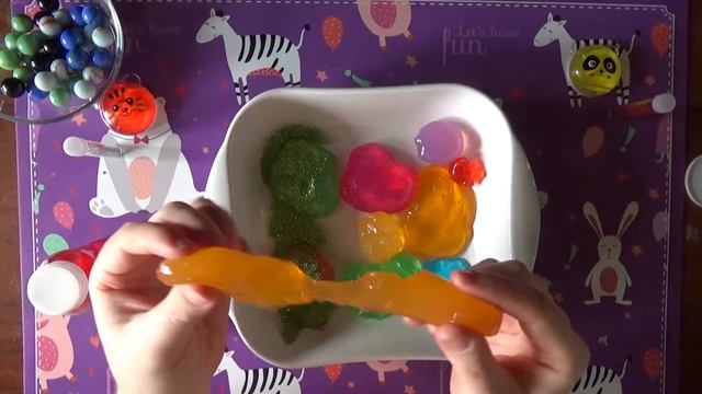 СМЕСЬ РАЗНОЦВЕТНЫХ ЛИЗУНОВ И ШАРИКОВ!!!))) смотреть онлайн