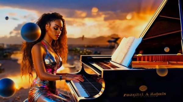 A Cosmic Rock Odyssey Through the Retro Future World! Sci-Fi Short AI Video