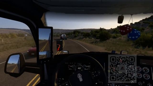 American Truck Simulator Заморозка в ЭЛЬ ПАСО с музыкой в дороге смотреть онлайн