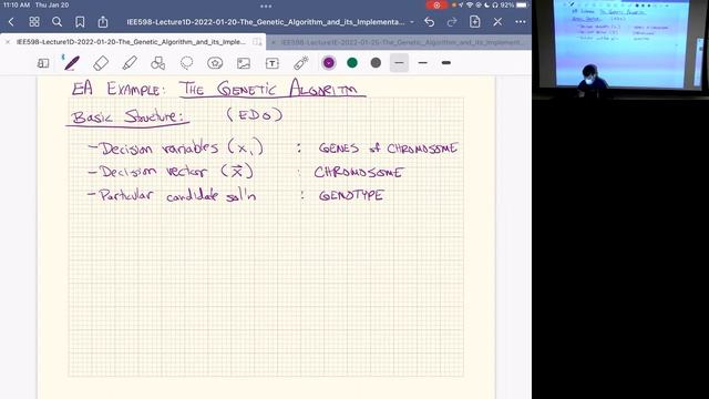 IEE 598: Lecture 1D (2022-01-20): The Genetic Algorithm and its Implementation, Part 1 смотреть онлайн