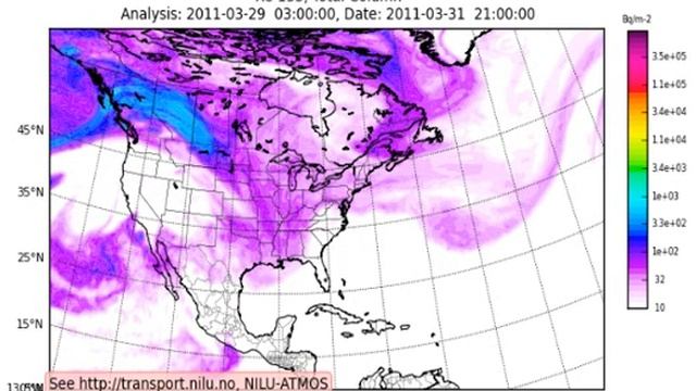 Fukushima Forecast: Radioactive particles to be concentrated over Midwest on April 1, 2 смотреть онлайн