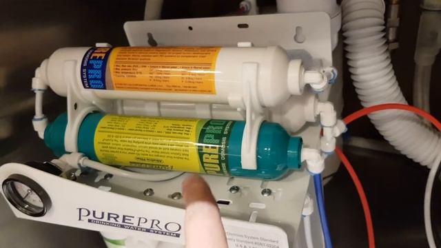 Обзор - разбор установленного фильтра для воды смотреть онлайн