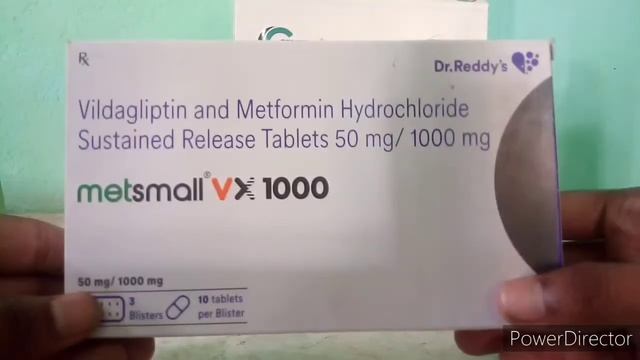 Metsmall VX 1000 Vildagliptin and Metaformin Hydrochloride Sustained release tablets 50mg / 1000mg смотреть онлайн